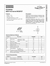 DataSheet FCD4N60 pdf