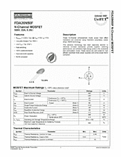 DataSheet FDA20N50F pdf