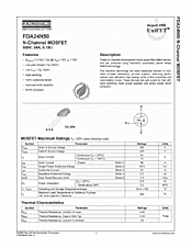 DataSheet FDA24N50 pdf