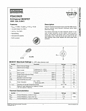 DataSheet FDA33N25 pdf