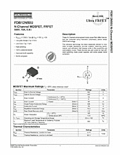 DataSheet FDB12N50U pdf