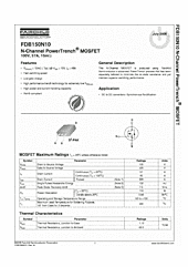 DataSheet FDB150N10 pdf