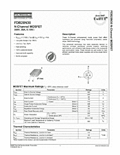 DataSheet FDB28N30TM pdf