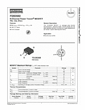 DataSheet FDB3502 pdf