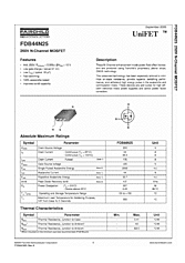 DataSheet FDB44N25 pdf