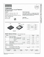 DataSheet FDMS3500 pdf