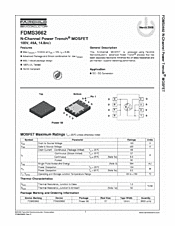 DataSheet FDMS3662 pdf