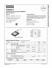 DataSheet FDMS8674 pdf