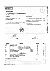 DataSheet FDP032N08 pdf