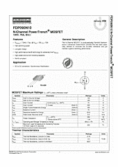 DataSheet FDP090N10 pdf