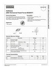 DataSheet FDP2614 pdf