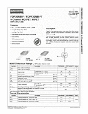 DataSheet FDPF20N50FT pdf