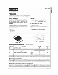 DataSheet FDS5690 pdf