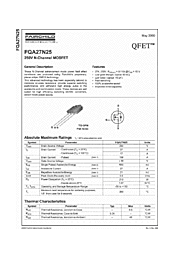 DataSheet FQA27N25 pdf