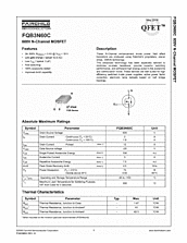 DataSheet FQB3N60C pdf