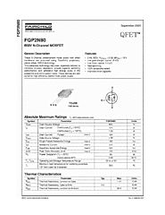 DataSheet FQP2N80 pdf