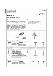 DataSheet FQPF630 pdf