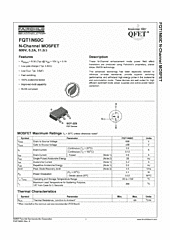 DataSheet FQT1N60C pdf