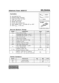 DataSheet IRLS640A pdf