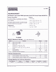 DataSheet ISL9N302AS3ST pdf