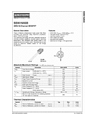 DataSheet SSN1N45B pdf