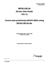 DataSheet MC9S12B64V pdf