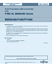DataSheet MB89F499 pdf