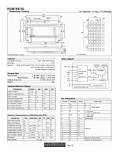 DataSheet HDM16416L pdf