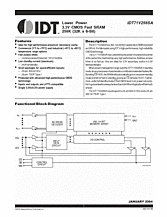 DataSheet IDT71V256SA pdf