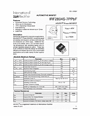 DataSheet IRF2804S-7P pdf