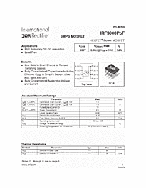 DataSheet IRF3000 pdf