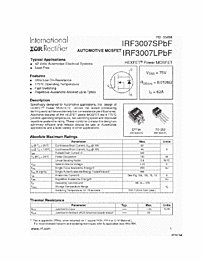 DataSheet IRF3007S pdf