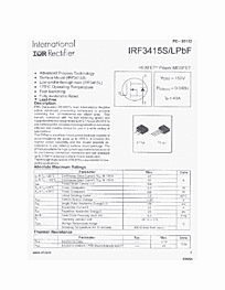 DataSheet IRF3415L pdf