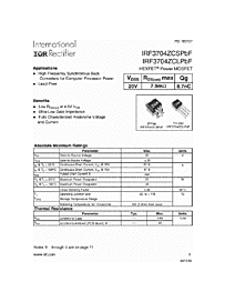 DataSheet IRF3704ZCS pdf