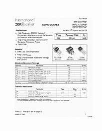 DataSheet IRF3707 pdf