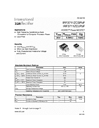 DataSheet IRF3711ZCS pdf