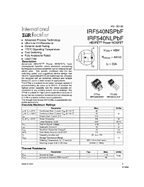 DataSheet IRF540NL pdf