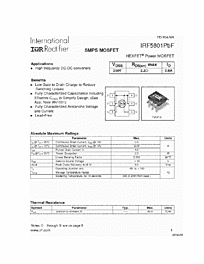 DataSheet IRF5801 pdf