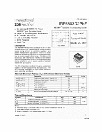 DataSheet IRF5803 pdf