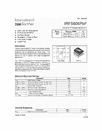 DataSheet IRF5806 pdf