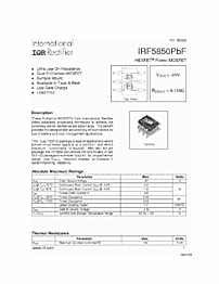 DataSheet IRF5850 pdf