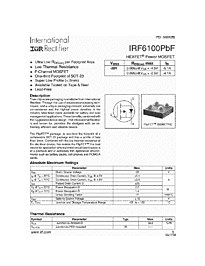 DataSheet IRF6100 pdf
