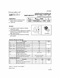 DataSheet IRF6218 pdf