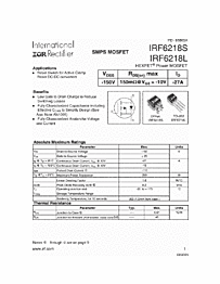 DataSheet IRF6218S pdf