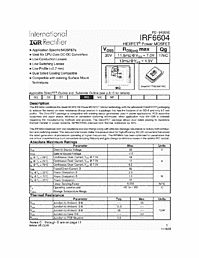 DataSheet IRF6604 pdf