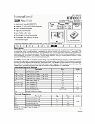 DataSheet IRF6607 pdf