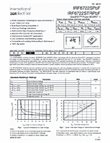 DataSheet IRF6722S pdf