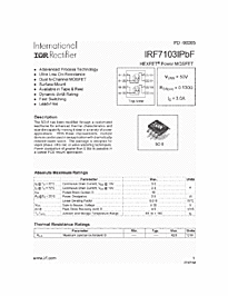 DataSheet IRF7103IPBF pdf