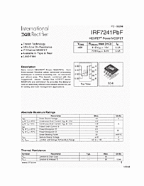 DataSheet IRF7241 pdf