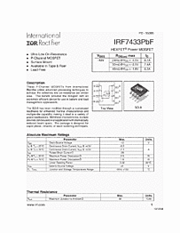 DataSheet IRF7433 pdf